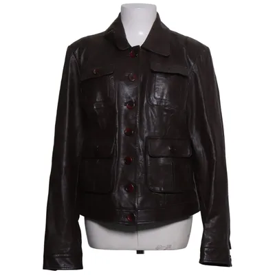 Läderjacka (Brun) från Flash Outerwear Skinn, Polyester