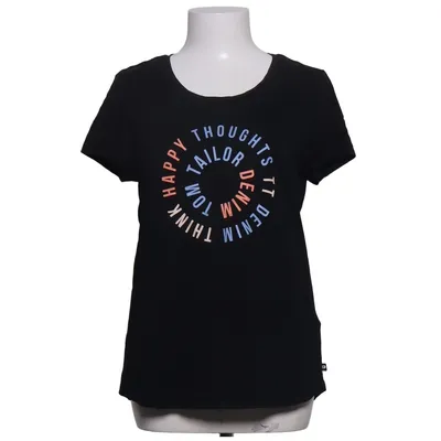 T-shirt (Black) from Tom Tailor Denim Cotton