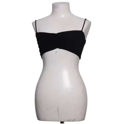 Crop top (Black) from Naked Wardrobe Elastane, Viscose
