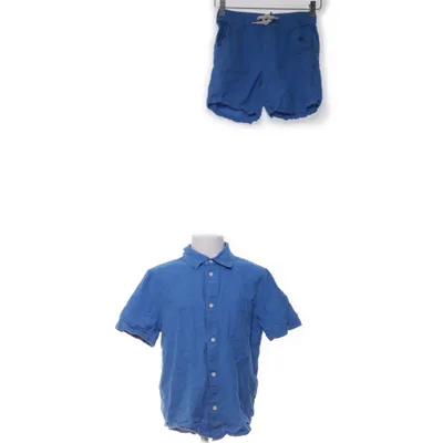 Sæt (Blå) fra Lindex Kids Bomuld, Linned