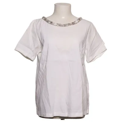 Top (White) from 120% Lino Cotton, Elastane, Linen