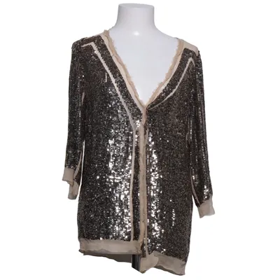 Cardigan (Beige, Silver) from Twin Set Simona Barbieri Silk