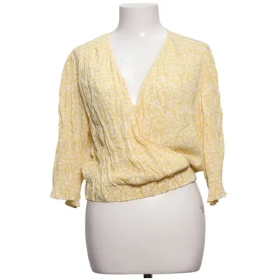 Blouse portefeuille (Jaune, Blanc) de Lindex Viscose