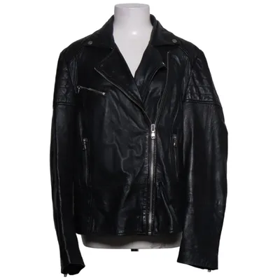 Bikerjacke (Schwarz) von Barneys Originals Leder, Polyester