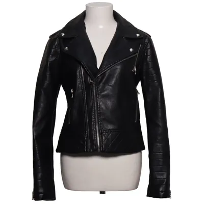 Bikerjacka (Svart) från AFTF Basic Polyester, Polyuretan
