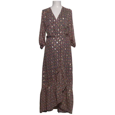 Wrap dress (Blue, Multicolored) from Ambika Polyester