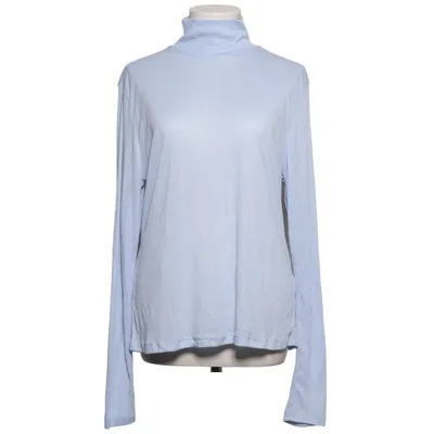 Long sleeve T-shirt (Blue) from H&M Lyocell, Polyester, Wool