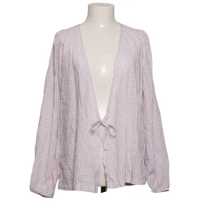Wrap blouse (White, Purple) from Envii Cotton, Polyester, Viscose