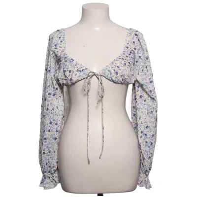 Crop top (Blanc, Bleu, Violet) de Love Triangle Polyester, Viscose
