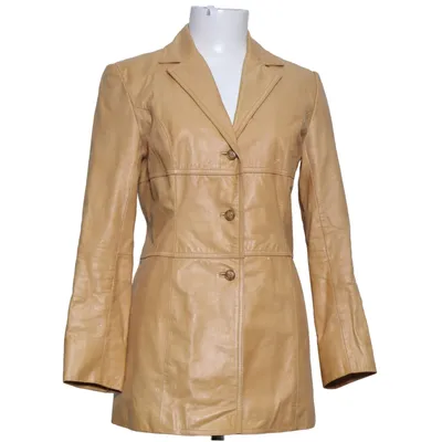 Läderkappa (Beige) från Express Skinn