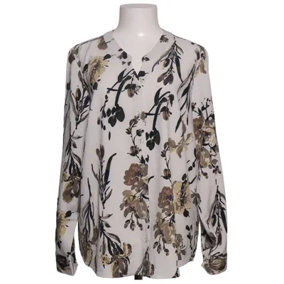 Blouse (Wit, Grijs, Bruin) van Denim & Co Elastaan, Polyester