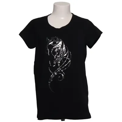 T-shirt (Black) from R.H Cotton, Elastane
