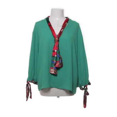 Pussy bow blouse (Green, Multicolored) from Vie Ta Vie Polyester