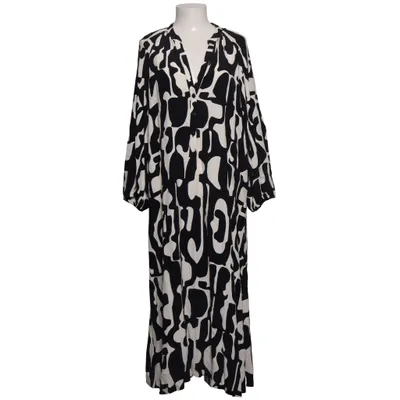 Maxikjole (Sort, Hvid) fra Zara Viscose
