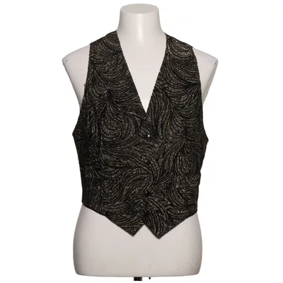 Gilet de costume (Noir, Or) de Helena Hart Coton, Viscose