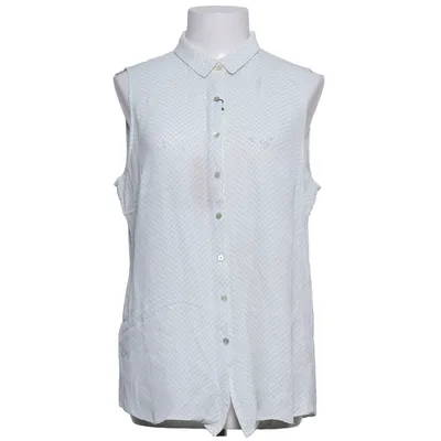 Top (White, Blue) from Thomas Pink Silk