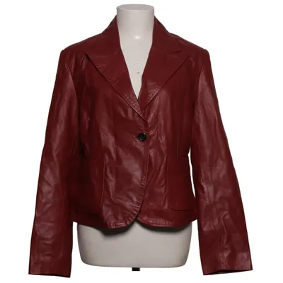 Leather jacket (Red) from Cigno Nero Leather, Polyester