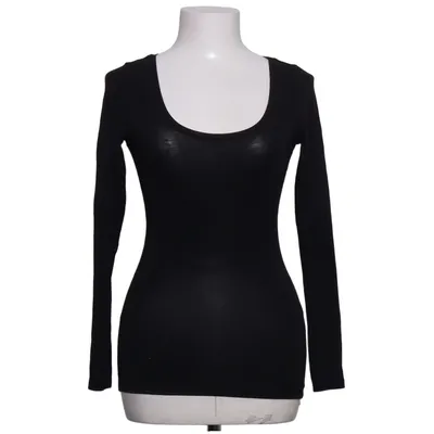 Långärmad t-shirt (Svart) från H&M Basic Bomull, Elastan