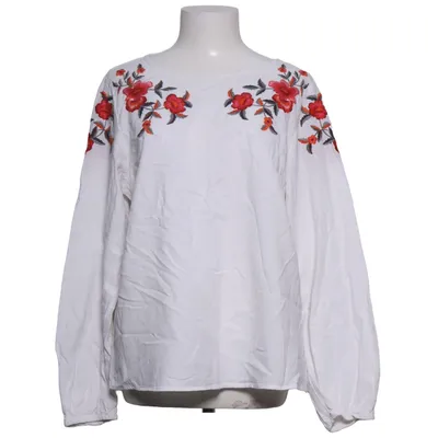 Blouse (Wit, Meerkleurig) van H&M Katoen