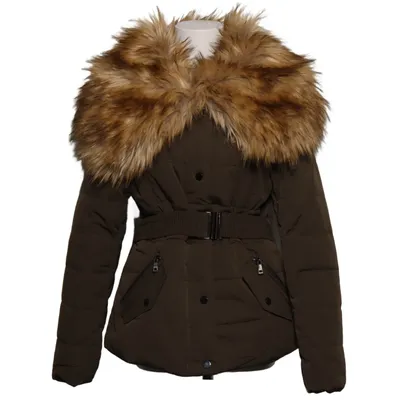 Winterjas (Bruin) van Redial Katoen, Imitatiebont, Polyester