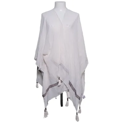 Poncho (Weiß) von MyWear Woman Polyester, Viskose