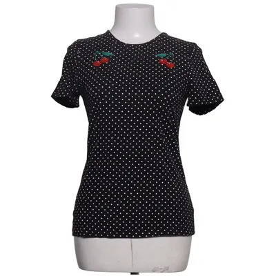 T-shirt (Noir, Blanc) de Pussy Deluxe Coton, Élasthane