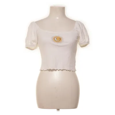 Crop top (Wit) van Junkyard Katoen