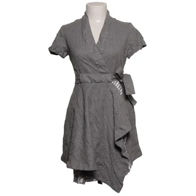 Omlottklänning (Grå) från Carven Acetat, Polyester, Silke, Ull