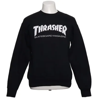 Collegetröja (Svart) från Thrasher Bomull, Polyester
