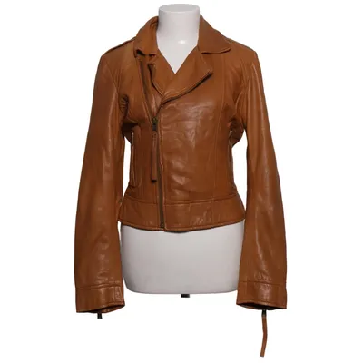 Bikerjacka (Brun) från L.O.G.G by H&M Skinn, Polyester
