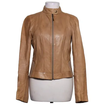 Läderjacka (Beige) från InWear Skinn, Polyester
