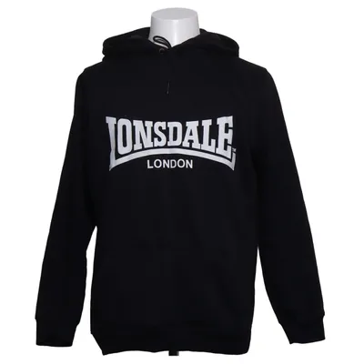 Hoodie (Black) from Lonsdale Cotton, Polyester