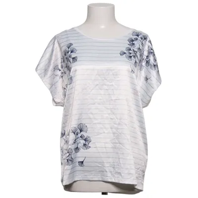 Haut (Blanc, Bleu) de 123 Paris Élasthane, Polyester, Viscose
