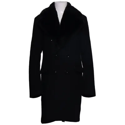 Frakke (Sort) fra Gianni Feraud Kunstpels, Polyester, Viscose, Uld