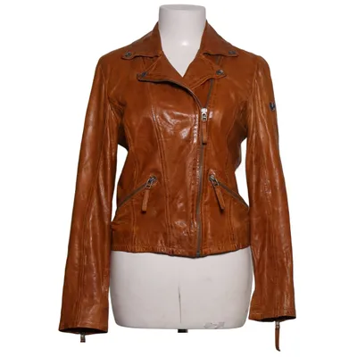 Veste de motard (Marron) de Gipsy Coton, Cuir