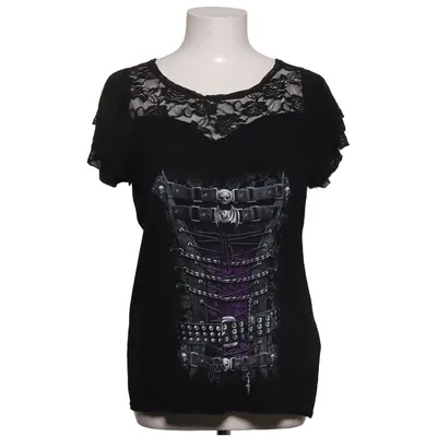 Top (Black, Purple, Gray) from Spiraldirect Elastane, Viscose