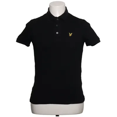 Poloshirt (Zwart) van Lyle & Scott Elastaan, Organisch katoen
