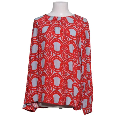 Blouse (Red, Gray) from Aglini Elastane, Silk