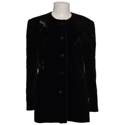 Jakke (Sort) fra Escada by Margaretha Ley Bomuld, Viscose