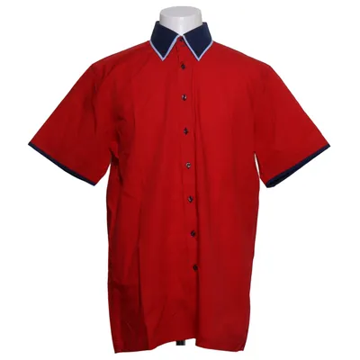 Chemise à manches courtes (Rouge, Bleu, Blanc) de Finshley & Harding Coton