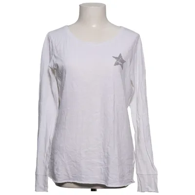Langarmshirt (Weiß) von Juvia Baumwolle, Viskose