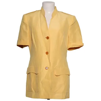 Blazer (Gul) fra Laurèl Linned, Silke, Viscose