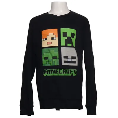 Collegetröja (Svart, Flerfärgad) från Minecraft Bomull