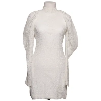 Robe (Blanc) de Maja Nilsson Lindelöf x Gina Tricot Coton, Polyester
