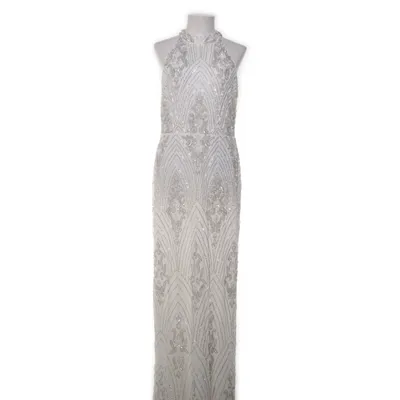 Evening gown (White, Silver) from Beauut Polyester