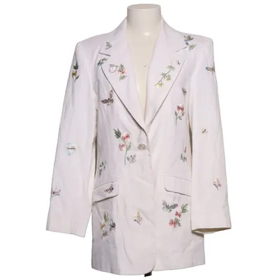 Blazer (White, Multicolored) from Together Acetate, Polyester, Viscose