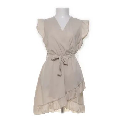 Wrap dress (Beige) from New Style Elastane, Polyester
