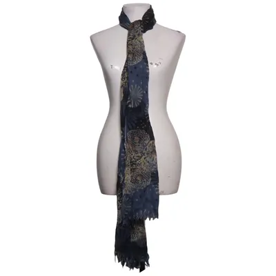 Scarf (Blue, Beige, Multicolored) from Bloom Copenhagen Wool