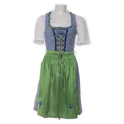 Dirndl (Grön, Blå, Vit) från Distler Bomull, Polyester