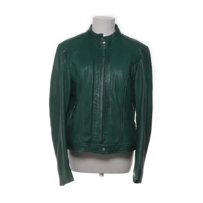 Leather jacket (Green) from CKN of Scandinavia Leather, Polyester
